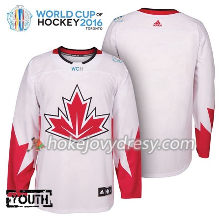 Dětské Hokejový Dres Kanada Blank Světový pohár v ledním hokeji 2016 Bílá